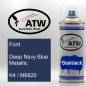 Preview: Ford, Deep Navy Blue Metallic, K4 / M6820: 400ml Sprühdose, von ATW Autoteile West.